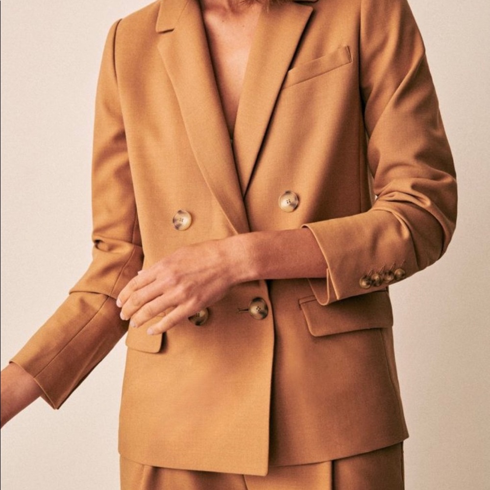 SÉZANE “Christie” Camel Wool Blazer/Jacket Size 36 6 Small